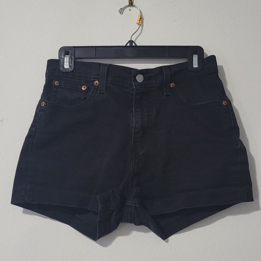 Levi’s black jean shorts